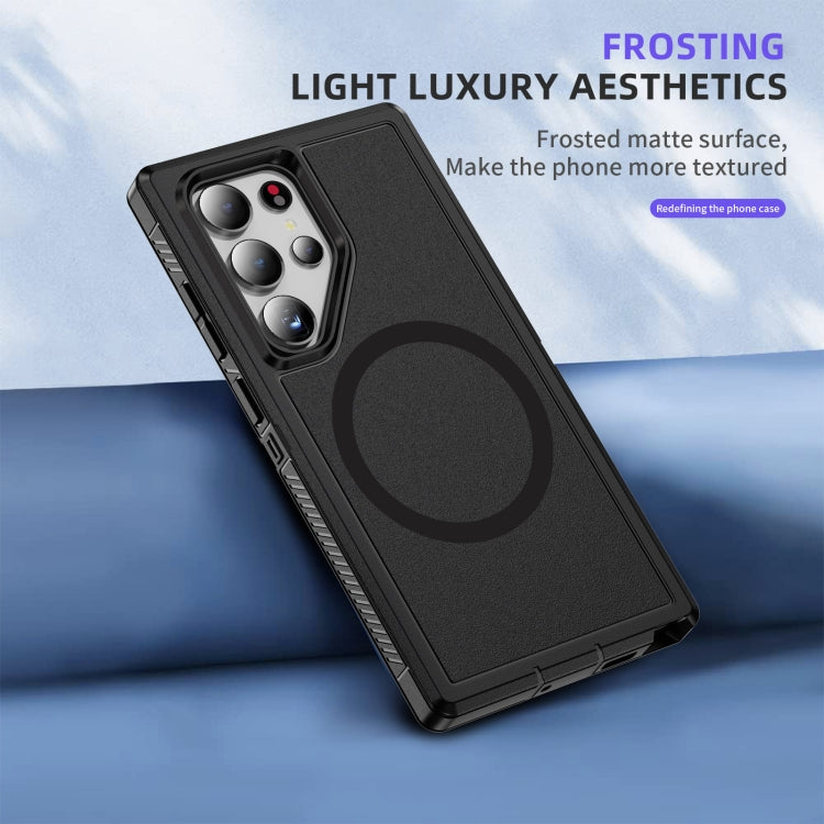 For Samsung Galaxy S24 5G Guard Magsafe Magnetic Frosted Phone Case(Black) - HoMEdemic™ 
