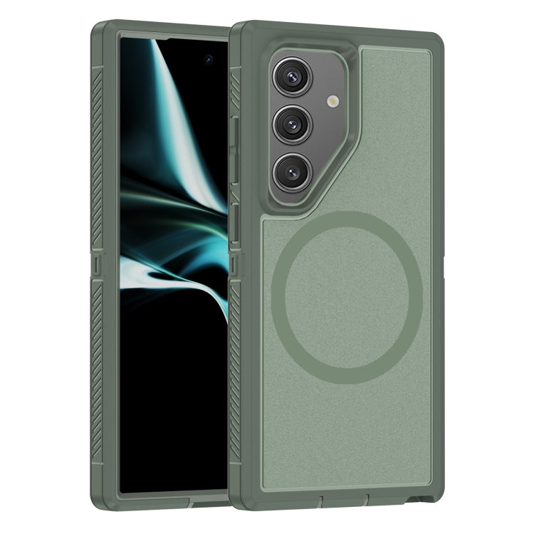 For Samsung Galaxy S24 5G Guard Magsafe Magnetic Frosted Phone Case(Green) - HoMEdemic™ 