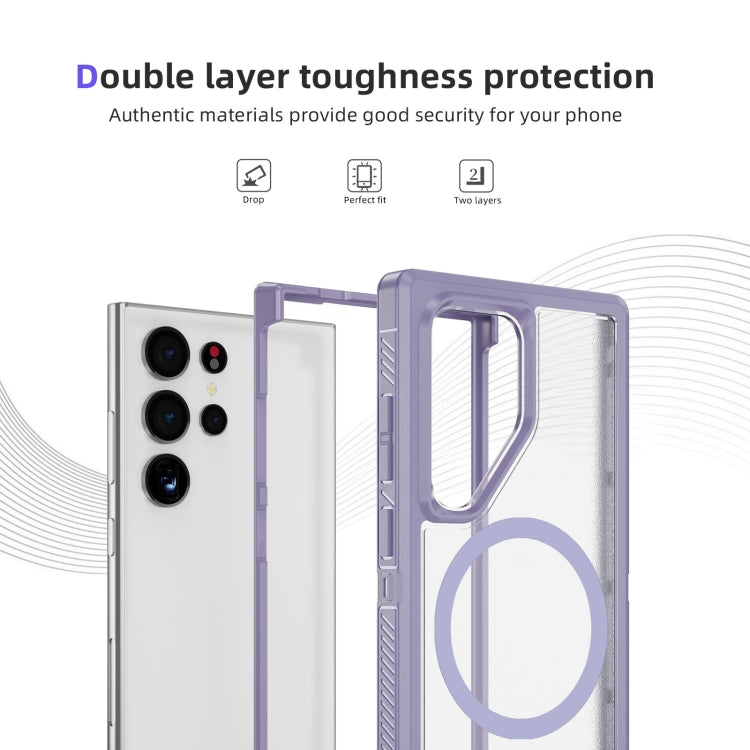 For Samsung Galaxy S24 5G Guard Magsafe Magnetic Frosted Phone Case(Light Purple) - HoMEdemic™ 