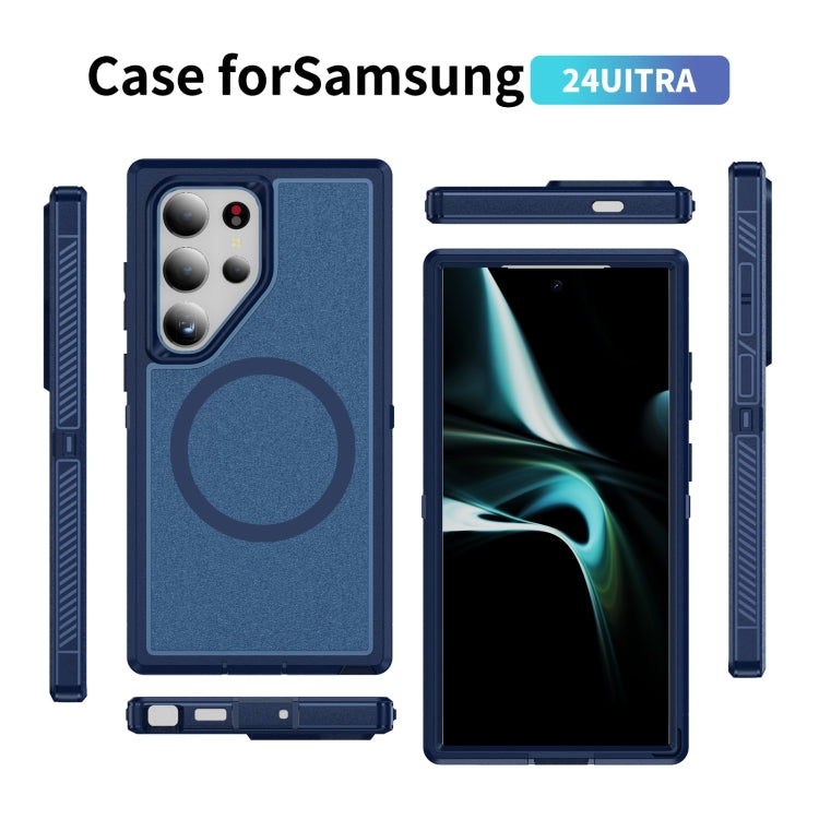 For Samsung Galaxy S24 5G Guard Magsafe Magnetic Frosted Phone Case(Royal Blue) - HoMEdemic™ 