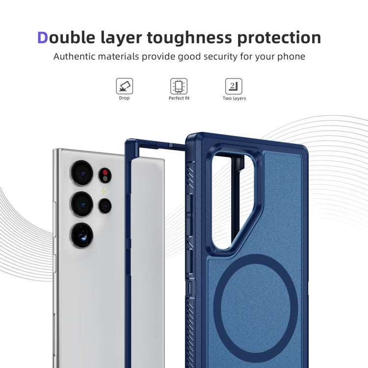 For Samsung Galaxy S24 5G Guard Magsafe Magnetic Frosted Phone Case(Royal Blue) - HoMEdemic™ 