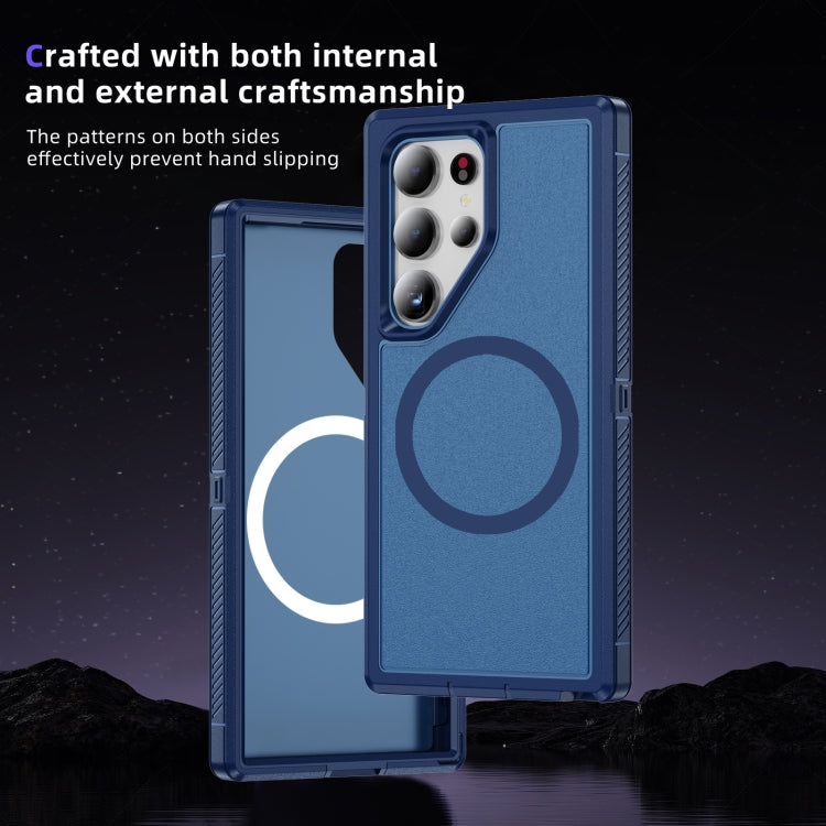 For Samsung Galaxy S24 5G Guard Magsafe Magnetic Frosted Phone Case(Royal Blue) - HoMEdemic™ 