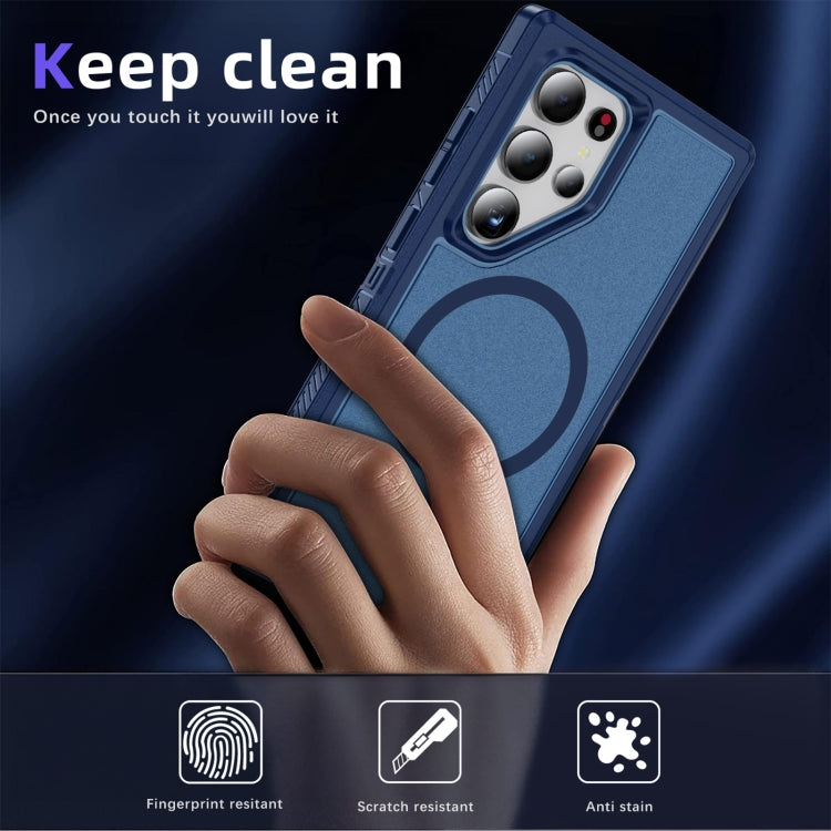 For Samsung Galaxy S24 5G Guard Magsafe Magnetic Frosted Phone Case(Royal Blue) - HoMEdemic™ 