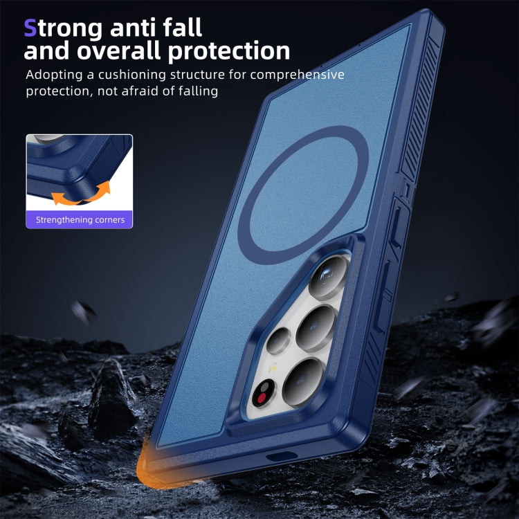 For Samsung Galaxy S24 5G Guard Magsafe Magnetic Frosted Phone Case(Royal Blue) - HoMEdemic™ 