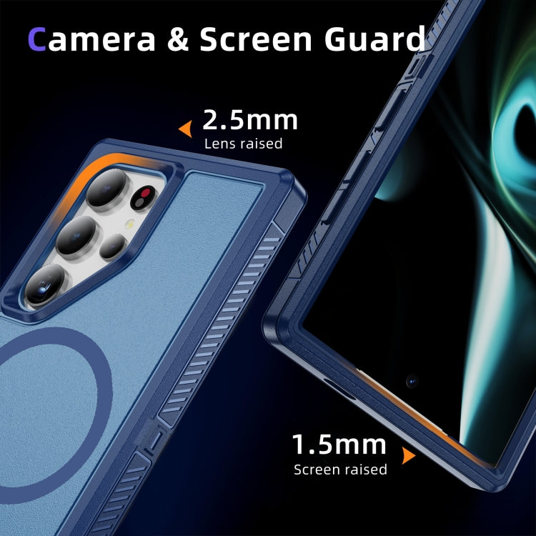 For Samsung Galaxy S24 5G Guard Magsafe Magnetic Frosted Phone Case(Royal Blue) - HoMEdemic™ 