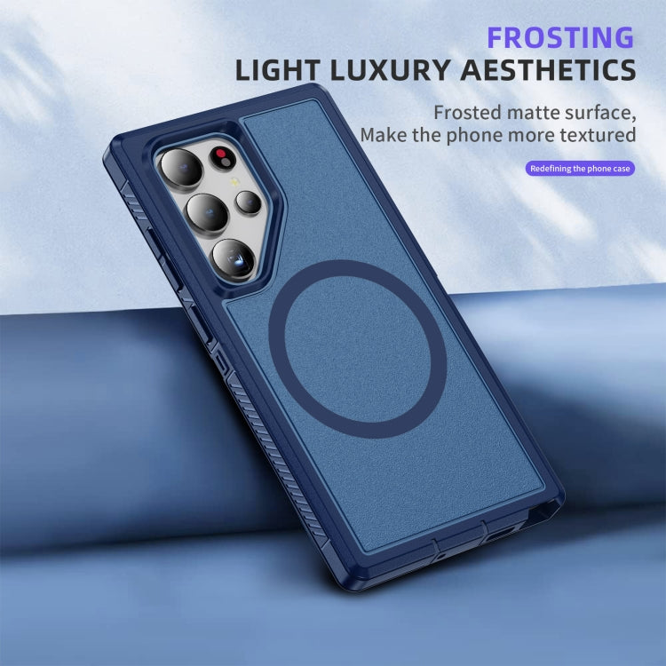 For Samsung Galaxy S24 5G Guard Magsafe Magnetic Frosted Phone Case(Royal Blue) - HoMEdemic™ 