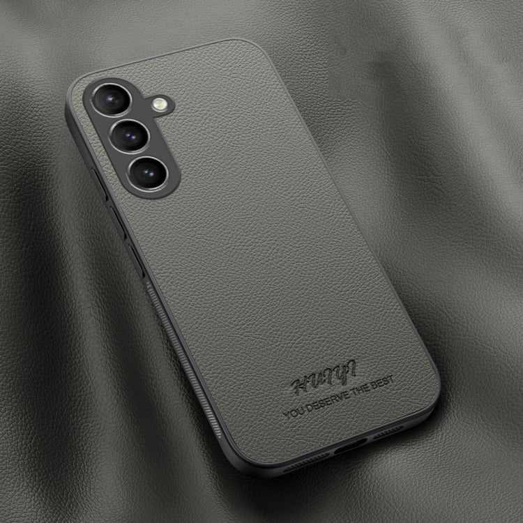 For Samsung Galaxy S24 5G HUIYI Leather Magnetic Phone Case(Grey) - HoMEdemic™ 