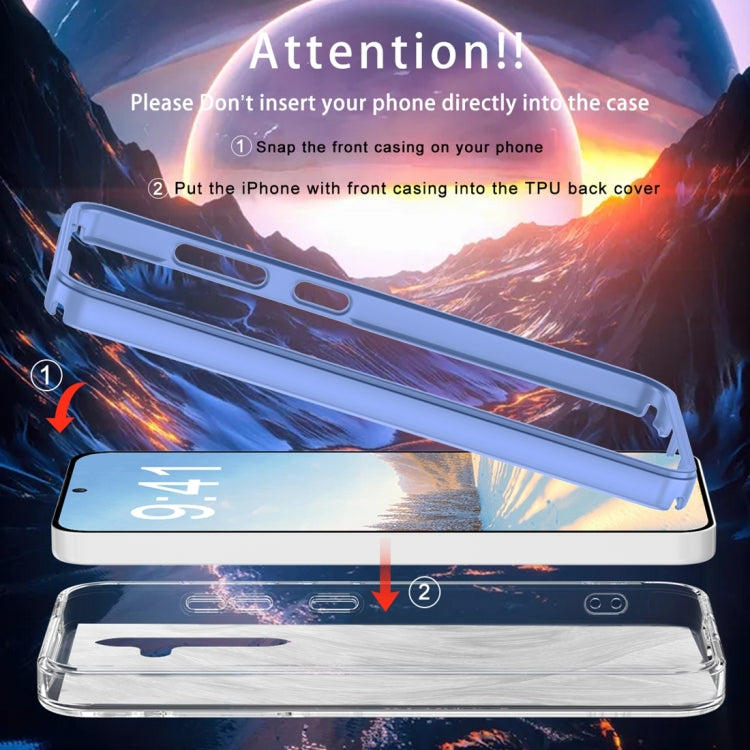 For Samsung Galaxy S24 5G IMD Gradient Feather PC + TPU Phone Case(Blue) - HoMEdemic™ 