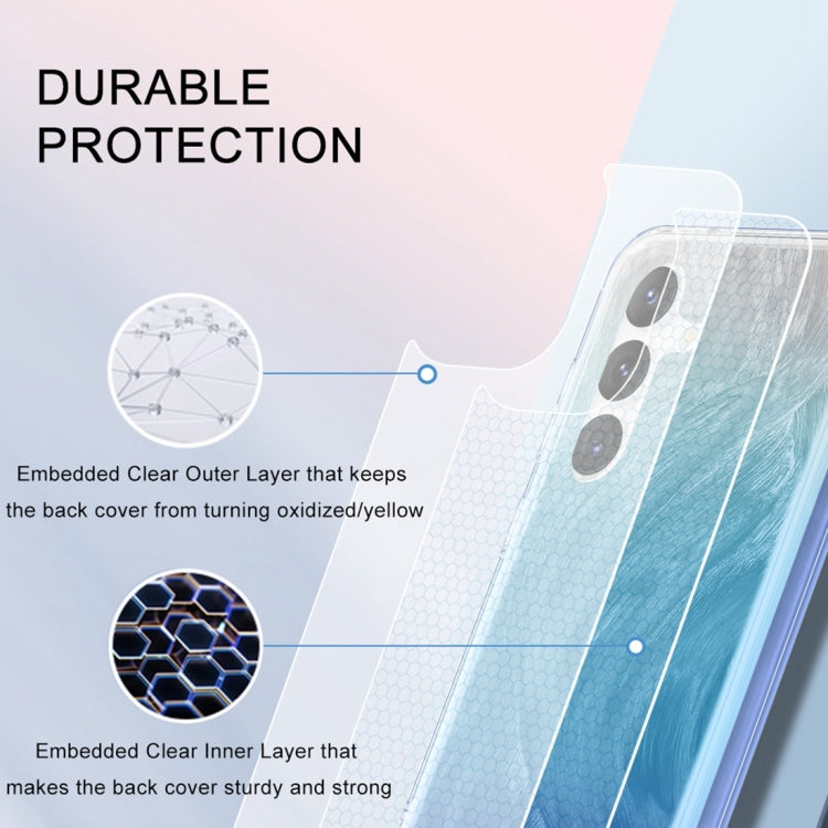 For Samsung Galaxy S24 5G IMD Gradient Feather PC + TPU Phone Case(Blue) - HoMEdemic™ 