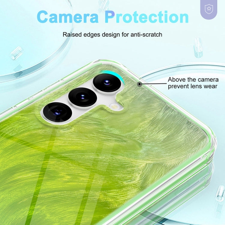 For Samsung Galaxy S24 5G IMD Gradient Feather PC + TPU Phone Case(Green) - HoMEdemic™ 