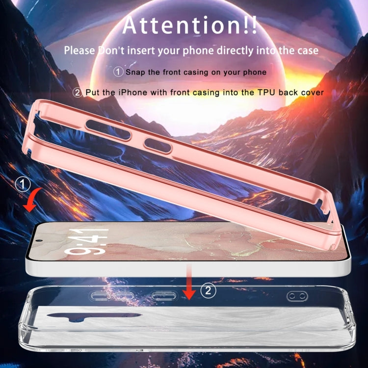For Samsung Galaxy S24 5G IMD Gradient Feather PC + TPU Phone Case(Light Pink) - HoMEdemic™ 