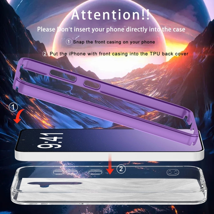 For Samsung Galaxy S24 5G IMD Gradient Feather PC + TPU Phone Case(Purple) - HoMEdemic™ 