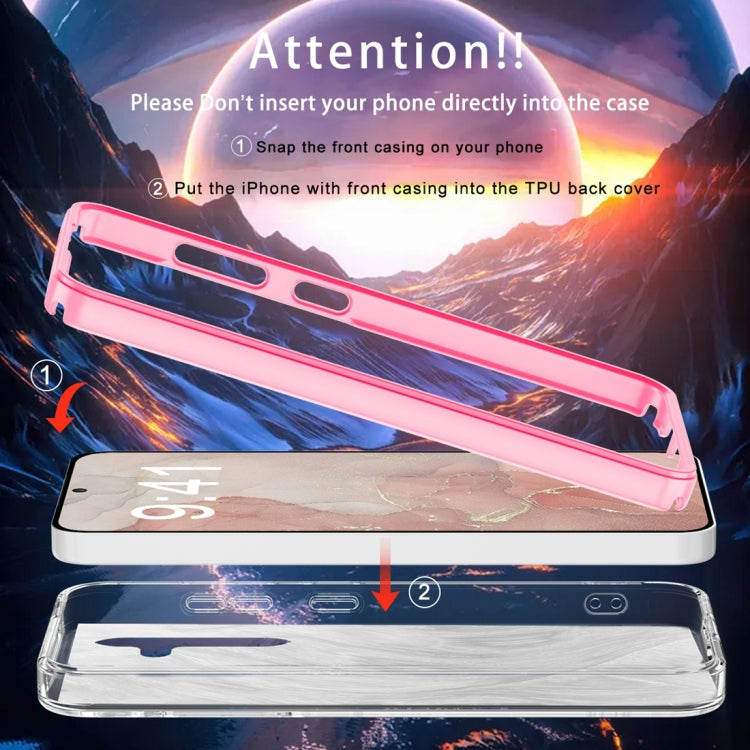 For Samsung Galaxy S24 5G IMD Gradient Feather PC + TPU Phone Case(Rose Red) - HoMEdemic™ 