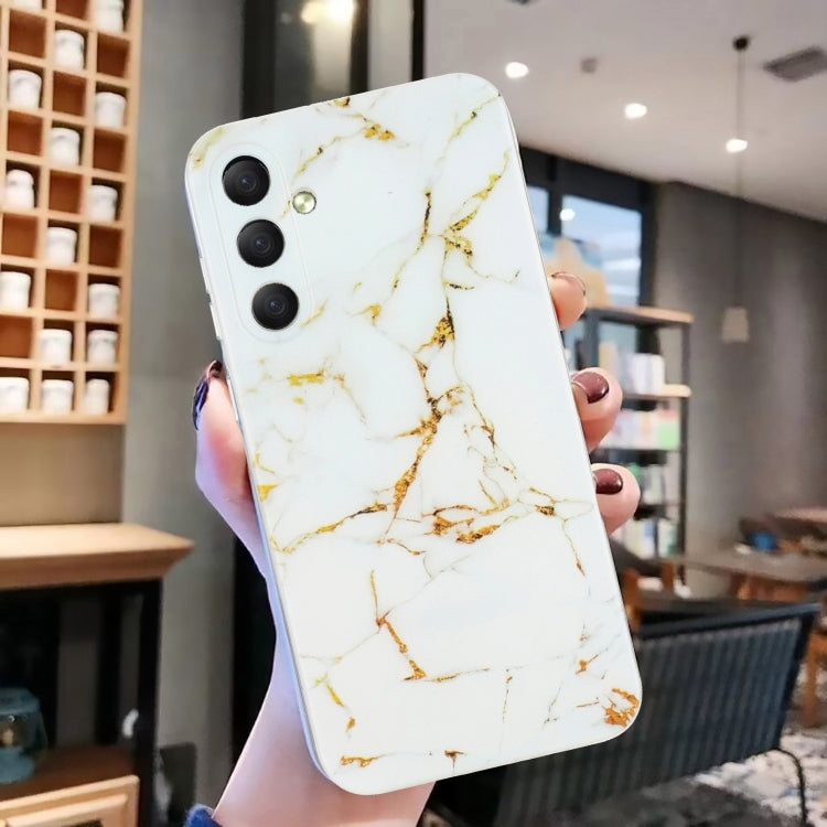 For Samsung Galaxy S24 5G IMD Marble Pattern TPU Phone Case(White) - HoMEdemic™ 