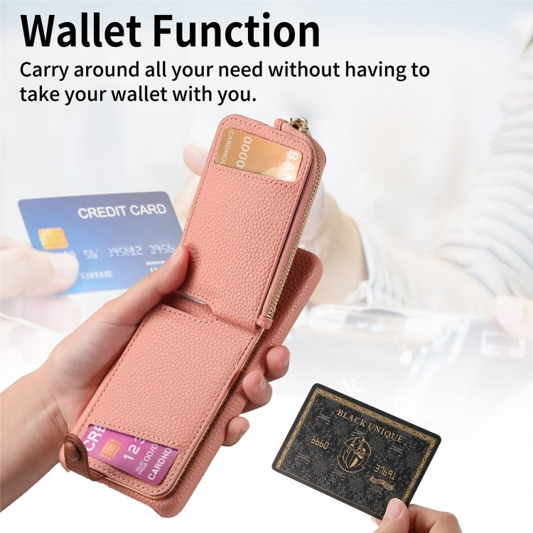 For Samsung Galaxy S24 5G Litchi Leather Oil Edge Ring Zipper Wallet Back Phone Case(Pink) - HoMEdemic™ 