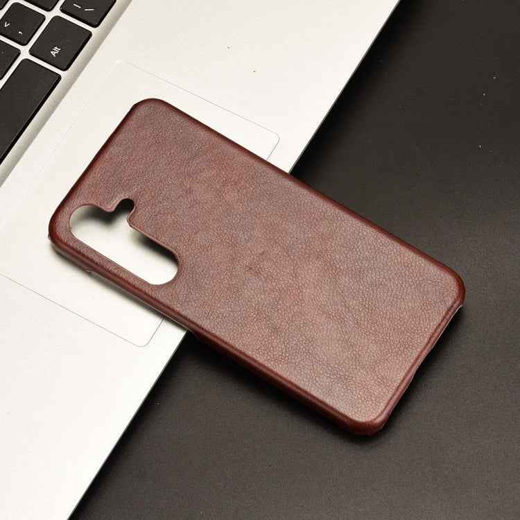 For Samsung Galaxy S24 5G Litchi Texture Back Cover Phone Case(Brown) - HoMEdemic™ 