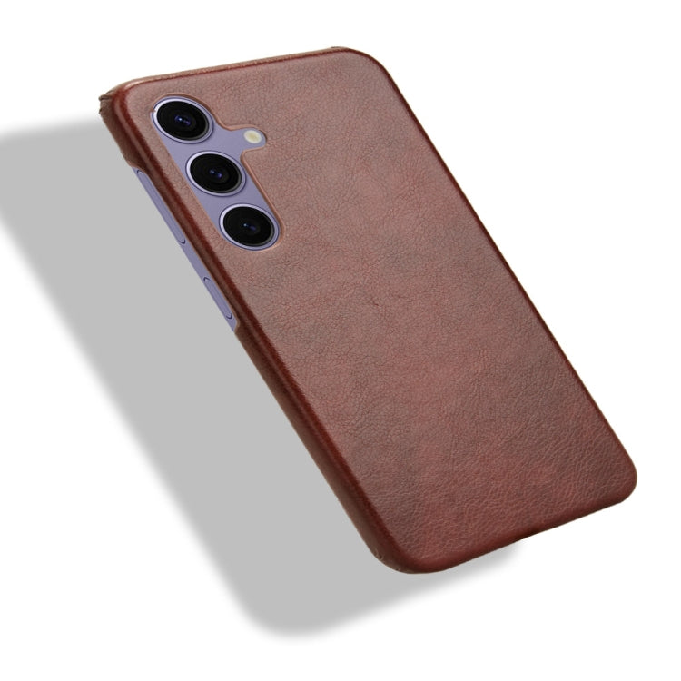 For Samsung Galaxy S24 5G Litchi Texture Back Cover Phone Case(Brown) - HoMEdemic™ 