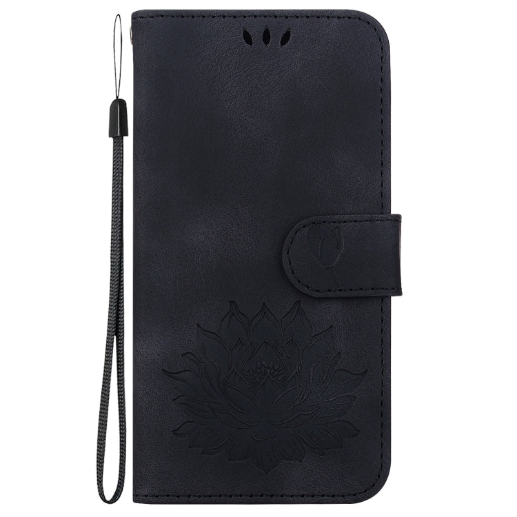 For Samsung Galaxy S24 5G Lotus Embossed Leather Phone Case(Black) - HoMEdemic™ 