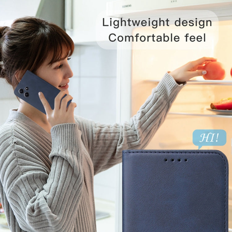 For Samsung Galaxy S24 5G Magnetic Closure Leather Phone Case(Blue) - HoMEdemic™ 