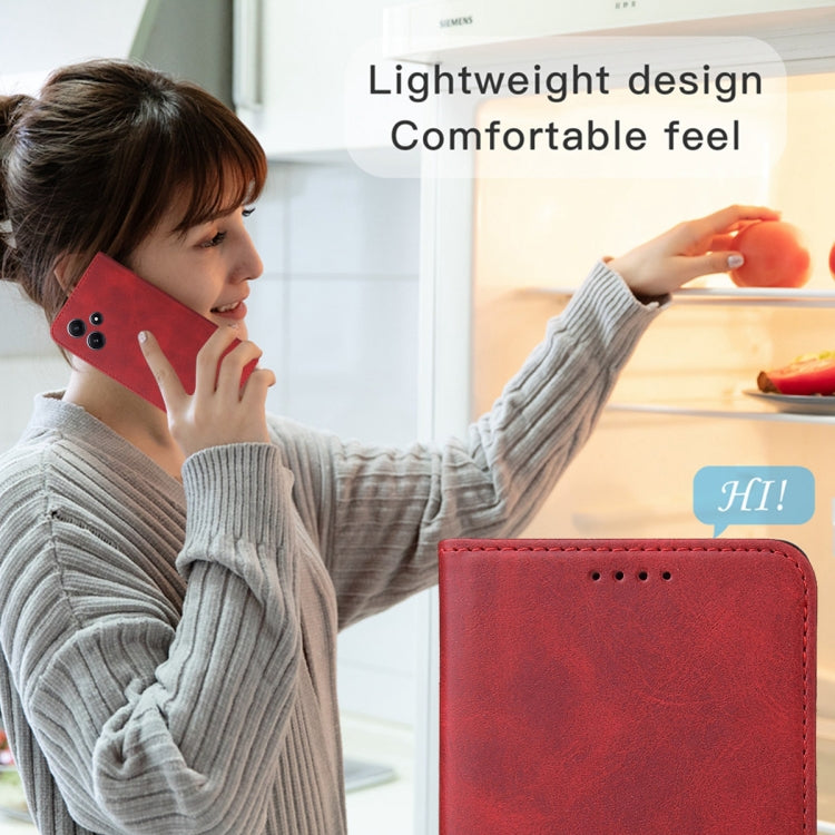 For Samsung Galaxy S24 5G Magnetic Closure Leather Phone Case(Red) - HoMEdemic™ 