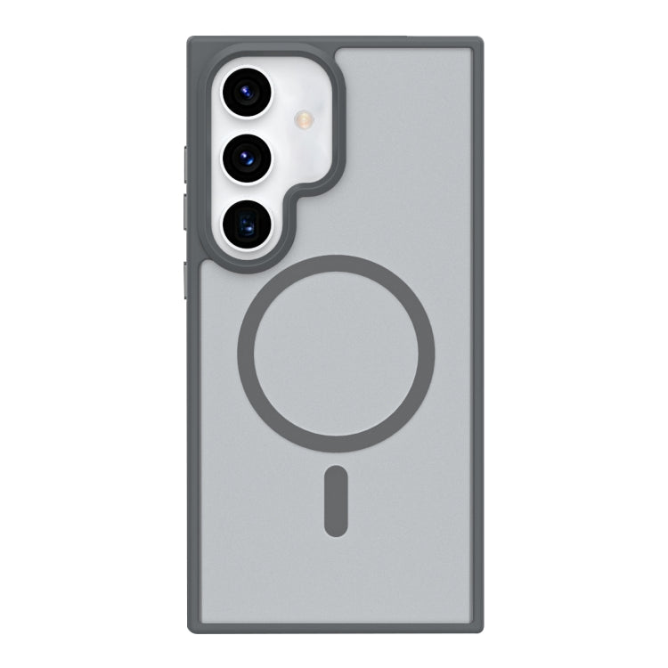 For Samsung Galaxy S24 5G Metal Button Skin Feel Matte MagSafe Shockproof Phone Case(Grey) - HoMEdemic™ 
