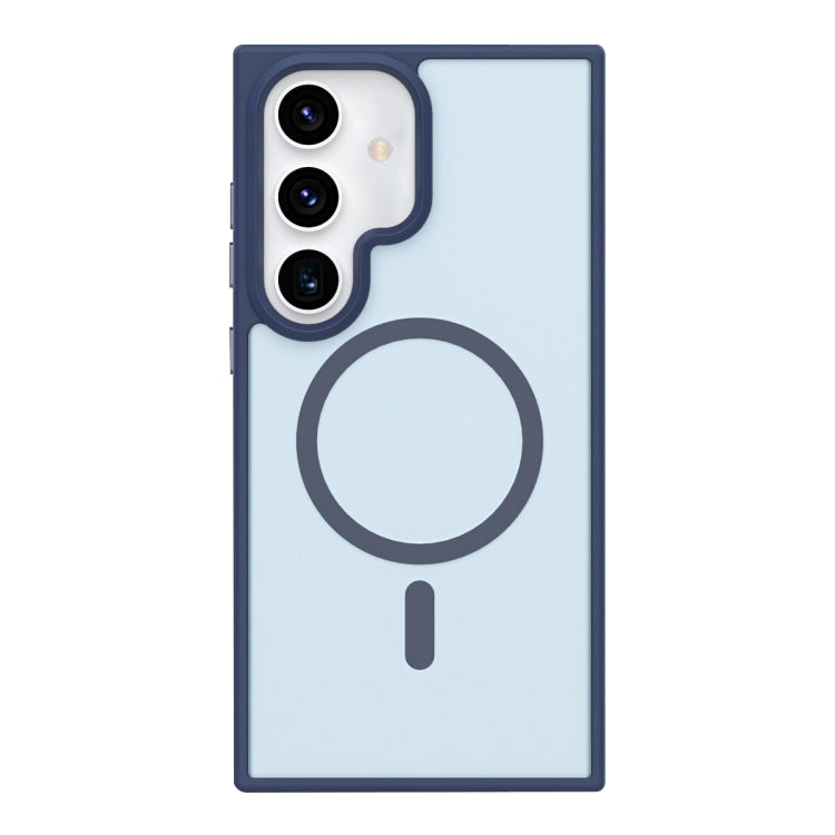 For Samsung Galaxy S24 5G Metal Button Skin Feel Matte MagSafe Shockproof Phone Case(Lavender Grey) - HoMEdemic™ 