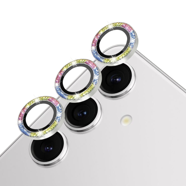For Samsung Galaxy S24 5G NORTHJO Camera Lens Bling Glitter Metal Ring Tempered Glass Film(Colorful) - HoMEdemic™ 