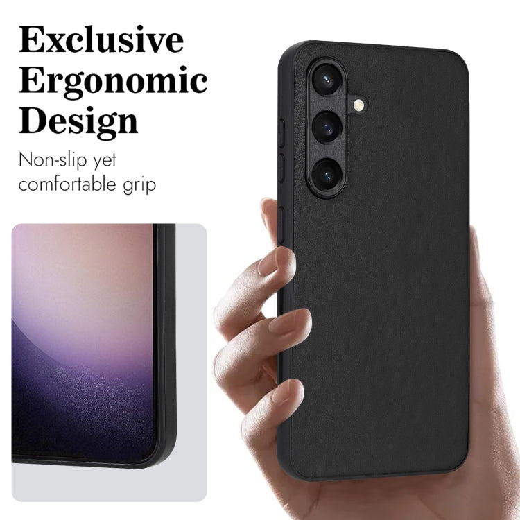 For Samsung Galaxy S24 5G R20 Leather Pattern Phone Single Case(Black) - HoMEdemic™ 