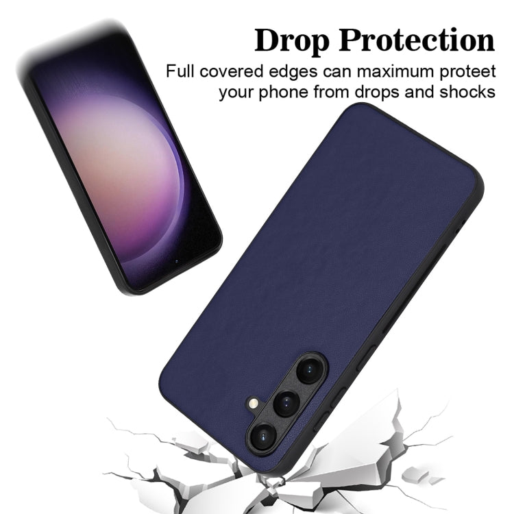 For Samsung Galaxy S24 5G R20 Leather Pattern Phone Single Case(Blue) - HoMEdemic™ 
