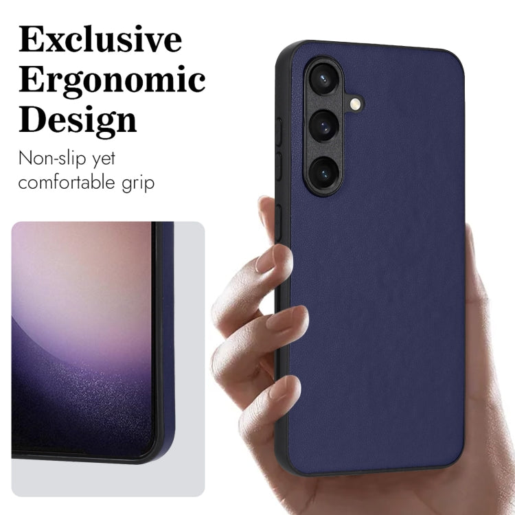 For Samsung Galaxy S24 5G R20 Leather Pattern Phone Single Case(Blue) - HoMEdemic™ 