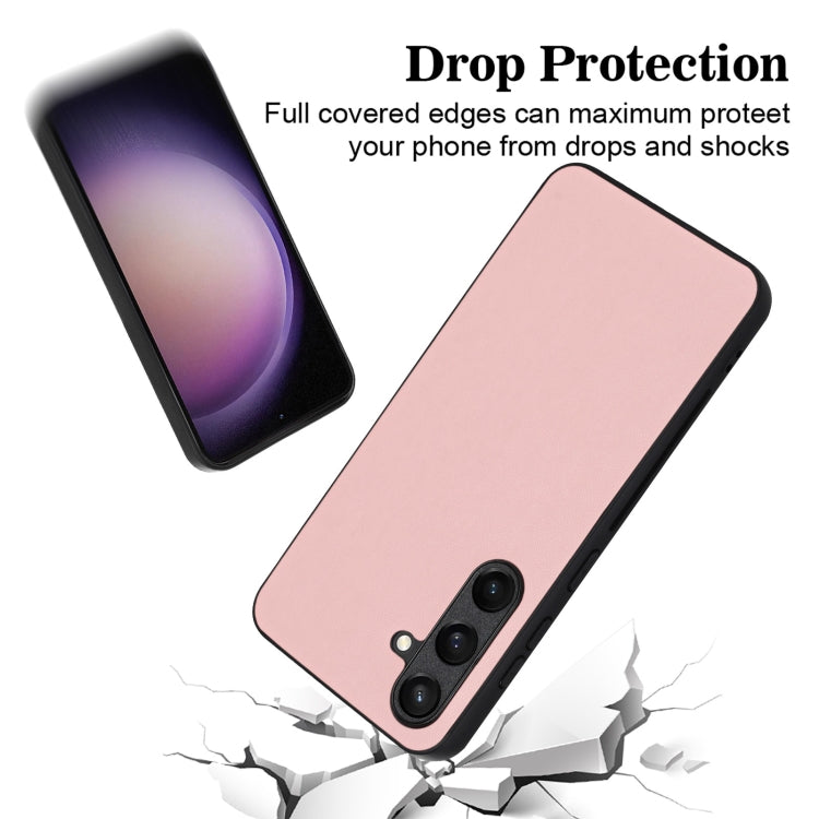 For Samsung Galaxy S24 5G R20 Leather Pattern Phone Single Case(Pink) - HoMEdemic™ 