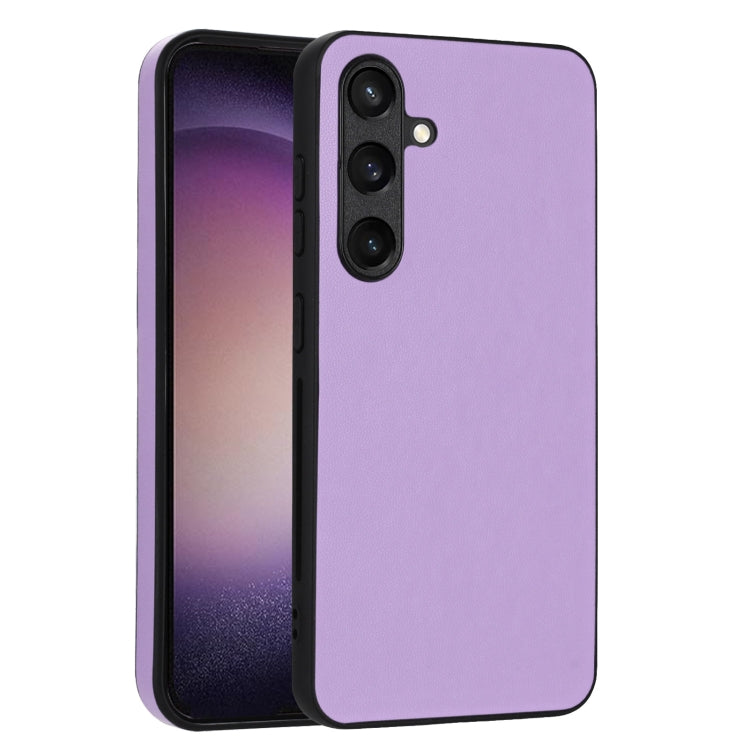For Samsung Galaxy S24 5G R20 Leather Pattern Phone Single Case(Purple) - HoMEdemic™ 