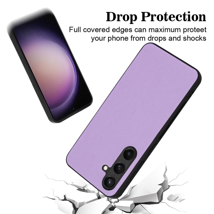 For Samsung Galaxy S24 5G R20 Leather Pattern Phone Single Case(Purple) - HoMEdemic™ 