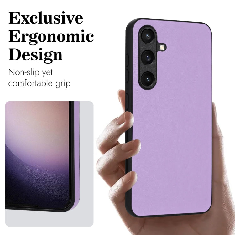 For Samsung Galaxy S24 5G R20 Leather Pattern Phone Single Case(Purple) - HoMEdemic™ 