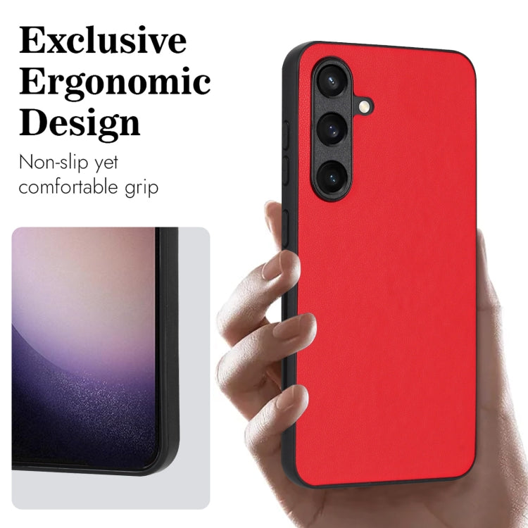 For Samsung Galaxy S24 5G R20 Leather Pattern Phone Single Case(Red) - HoMEdemic™ 