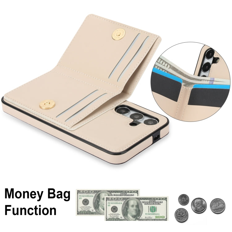 For Samsung Galaxy S24 5G RFID Anti-theft Card Ring Holder Phone Case(White) - HoMEdemic™ 