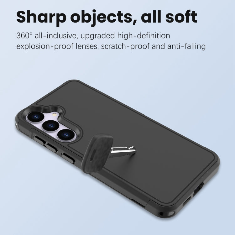 For Samsung Galaxy S24 5G RedPepper Armor PC Hybrid TPU Phone Case(Black) - HoMEdemic™ 