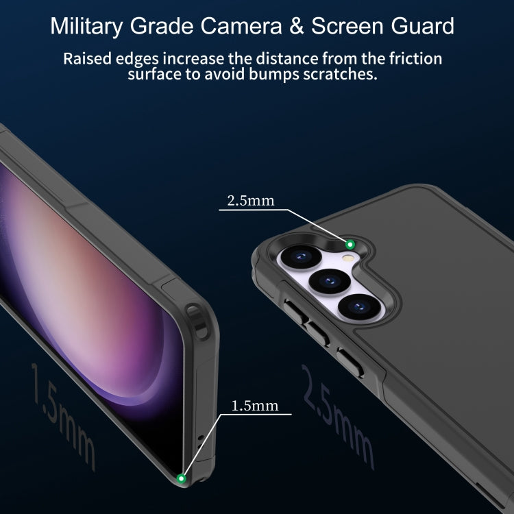 For Samsung Galaxy S24 5G RedPepper Armor PC Hybrid TPU Phone Case(Black) - HoMEdemic™ 