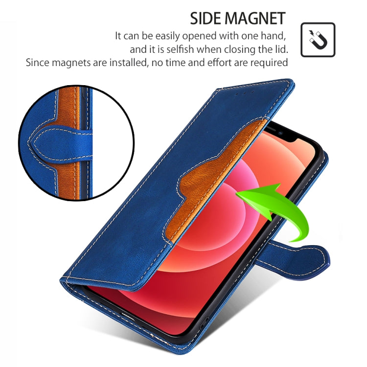For Samsung Galaxy S24 5G Skin Feel Magnetic Buckle Leather Phone Case(Blue) - HoMEdemic™ 