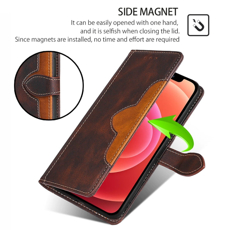 For Samsung Galaxy S24 5G Skin Feel Magnetic Buckle Leather Phone Case(Brown) - HoMEdemic™ 
