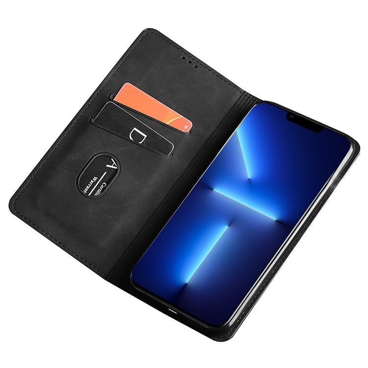 For Samsung Galaxy S24 5G Skin Feel Magnetic Leather Phone Case(Black) - HoMEdemic™ 
