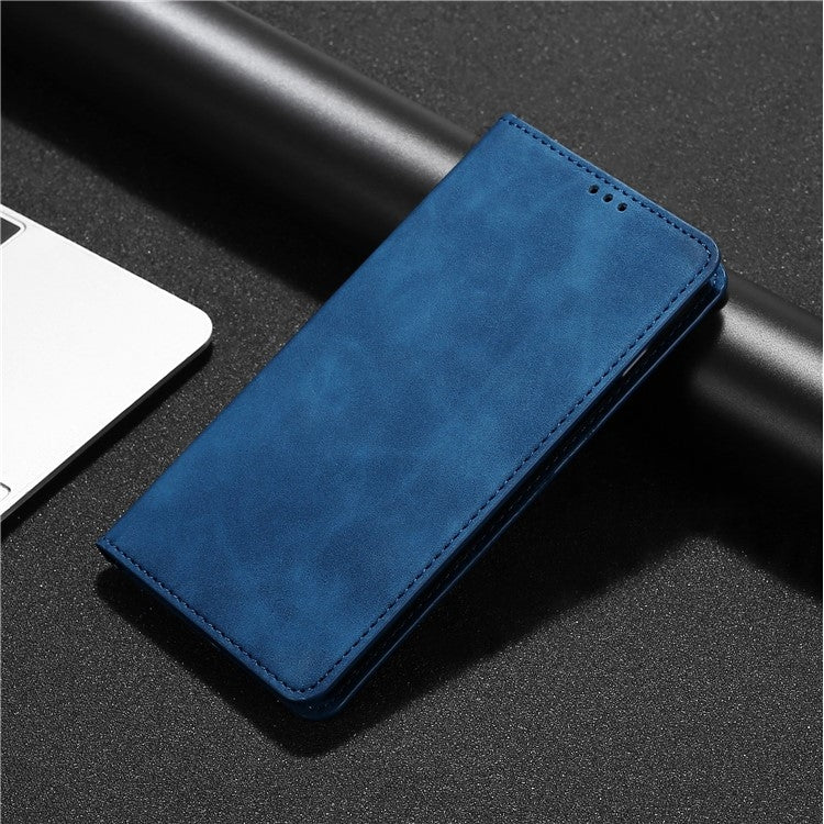 For Samsung Galaxy S24 5G Skin Feel Magnetic Leather Phone Case(Blue) - HoMEdemic™ 