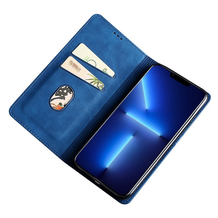 For Samsung Galaxy S24 5G Skin Feel Magnetic Leather Phone Case(Blue) - HoMEdemic™ 
