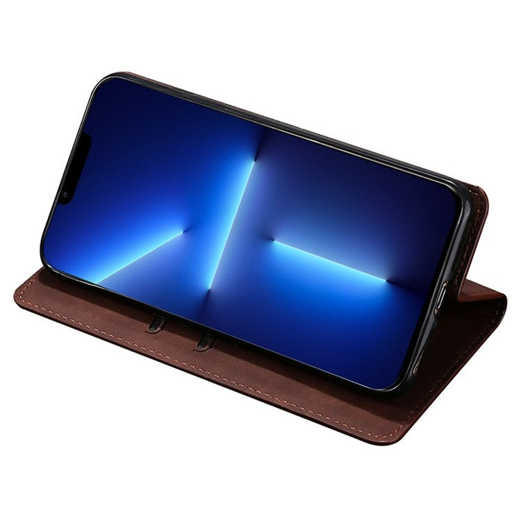 For Samsung Galaxy S24 5G Skin Feel Magnetic Leather Phone Case(Dark Brown) - HoMEdemic™ 