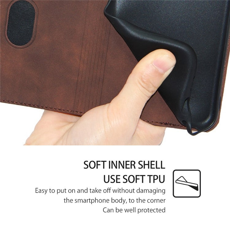 For Samsung Galaxy S24 5G Skin Feel Magnetic Leather Phone Case(Dark Brown) - HoMEdemic™ 
