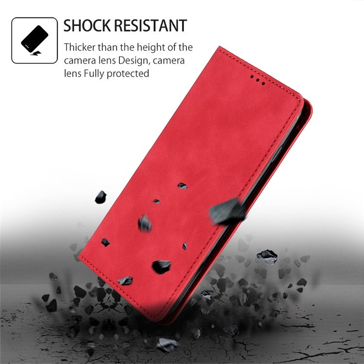 For Samsung Galaxy S24 5G Skin Feel Magnetic Leather Phone Case(Red) - HoMEdemic™ 