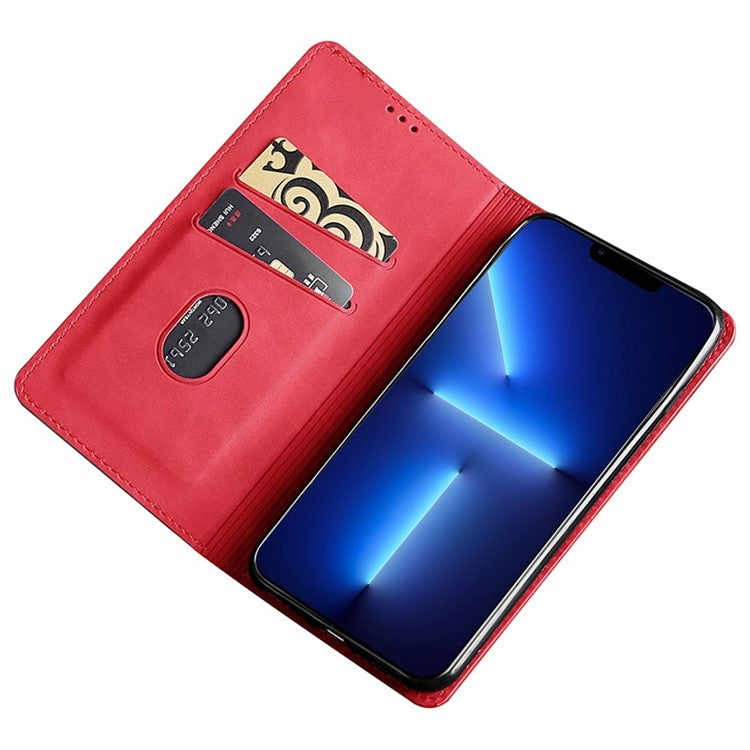 For Samsung Galaxy S24 5G Skin Feel Magnetic Leather Phone Case(Red) - HoMEdemic™ 