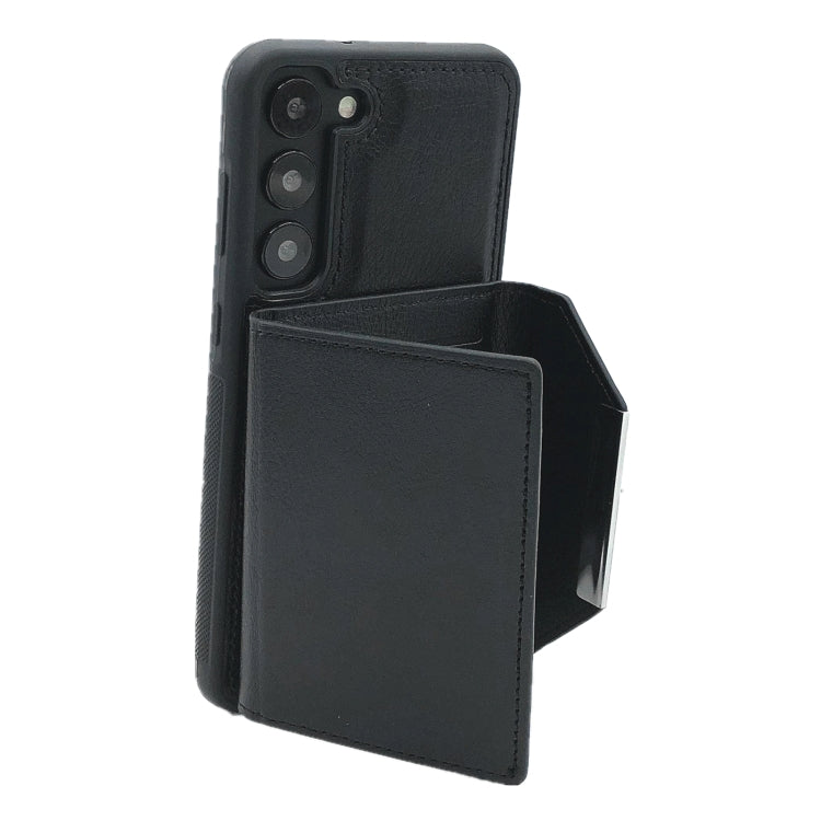 For Samsung Galaxy S24 5G Solid Color Metal Buckle Card Slots Bag Phone Case(Black) - HoMEdemic™ 