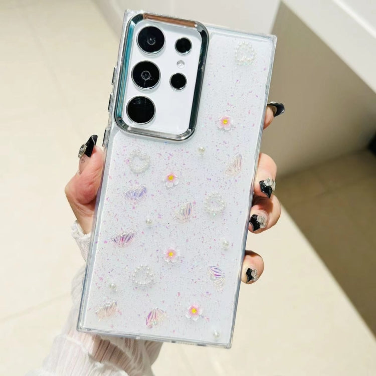 For Samsung Galaxy S24 5G Three-dimensional Bow Pearl Love Flower TPU  Phone Case(Butterfly Love Flowers) - HoMEdemic™ 