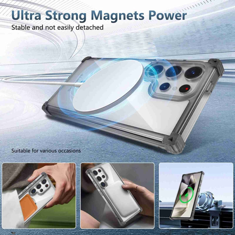 For Samsung Galaxy S24 5G Transparent MagSafe Magnetic Phone Case(Black) - HoMEdemic™ 